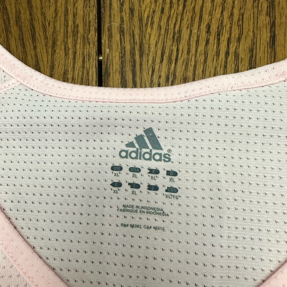 Adidas Peach Colored Climalite Shirt - Picture 6 of 6